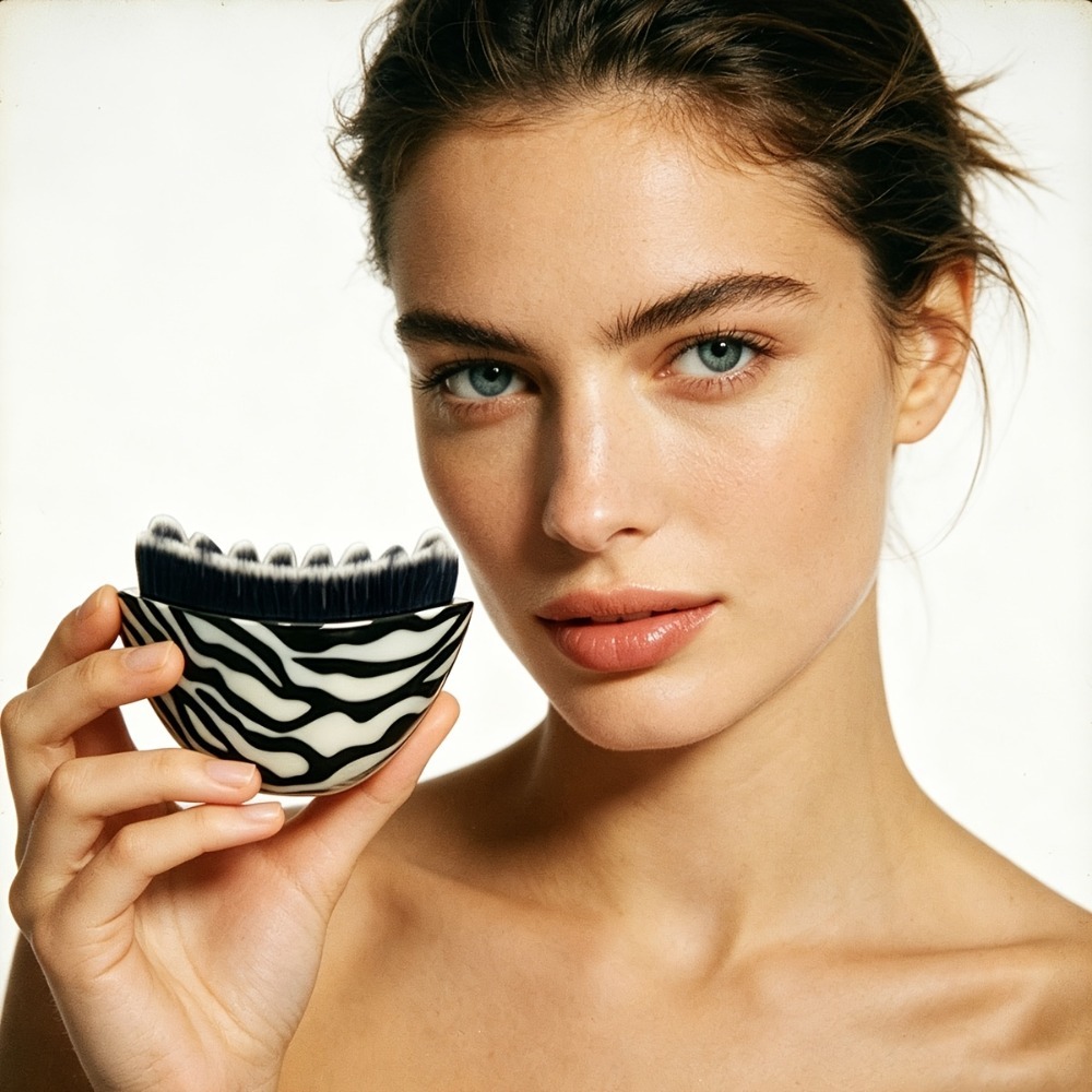 Zebra Tablet Accessories - Zebra Print Lymphatic Drainage Face Brush
