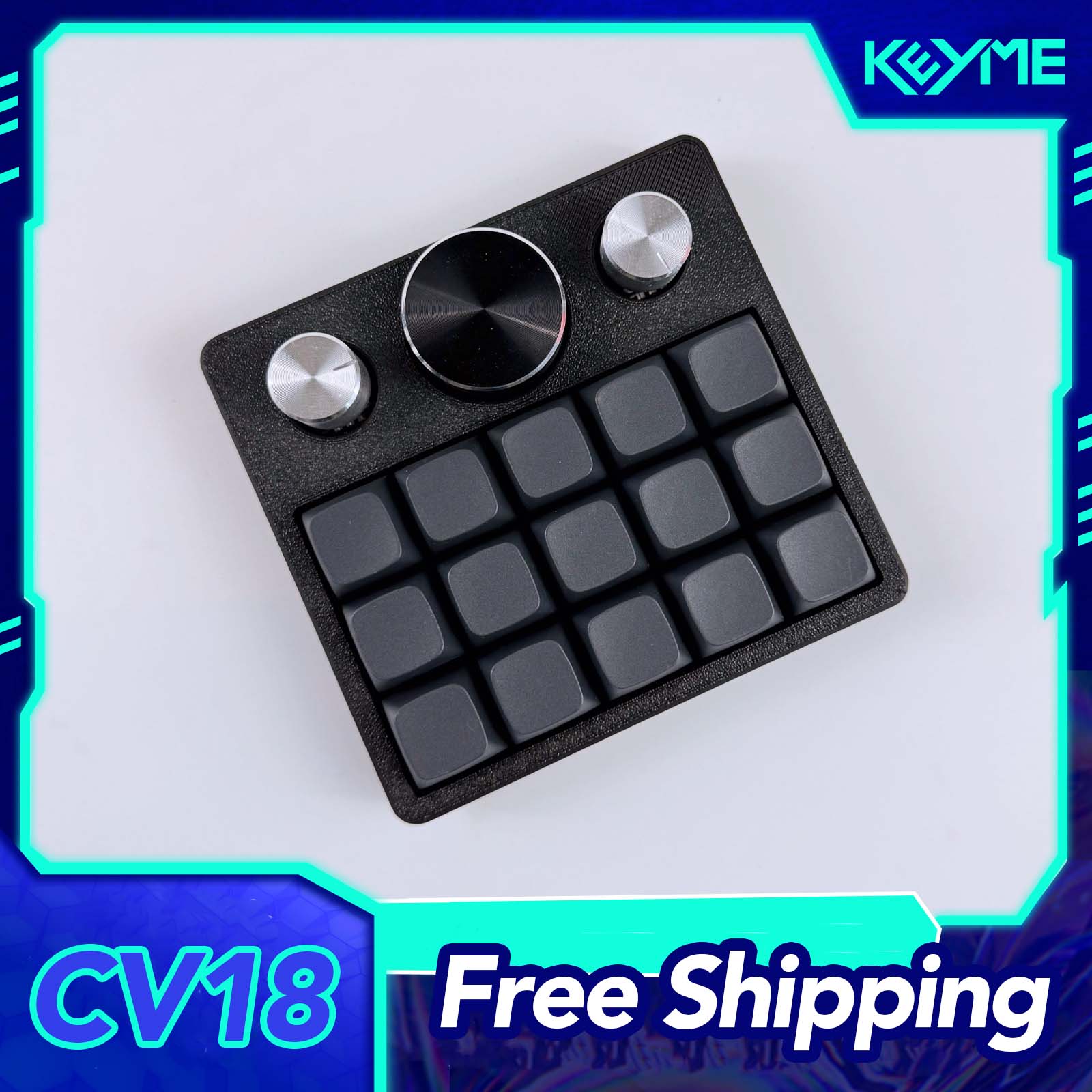 Tablet Accessories 3D Print - CV18 Wired Numberpad Hot Swap RGB