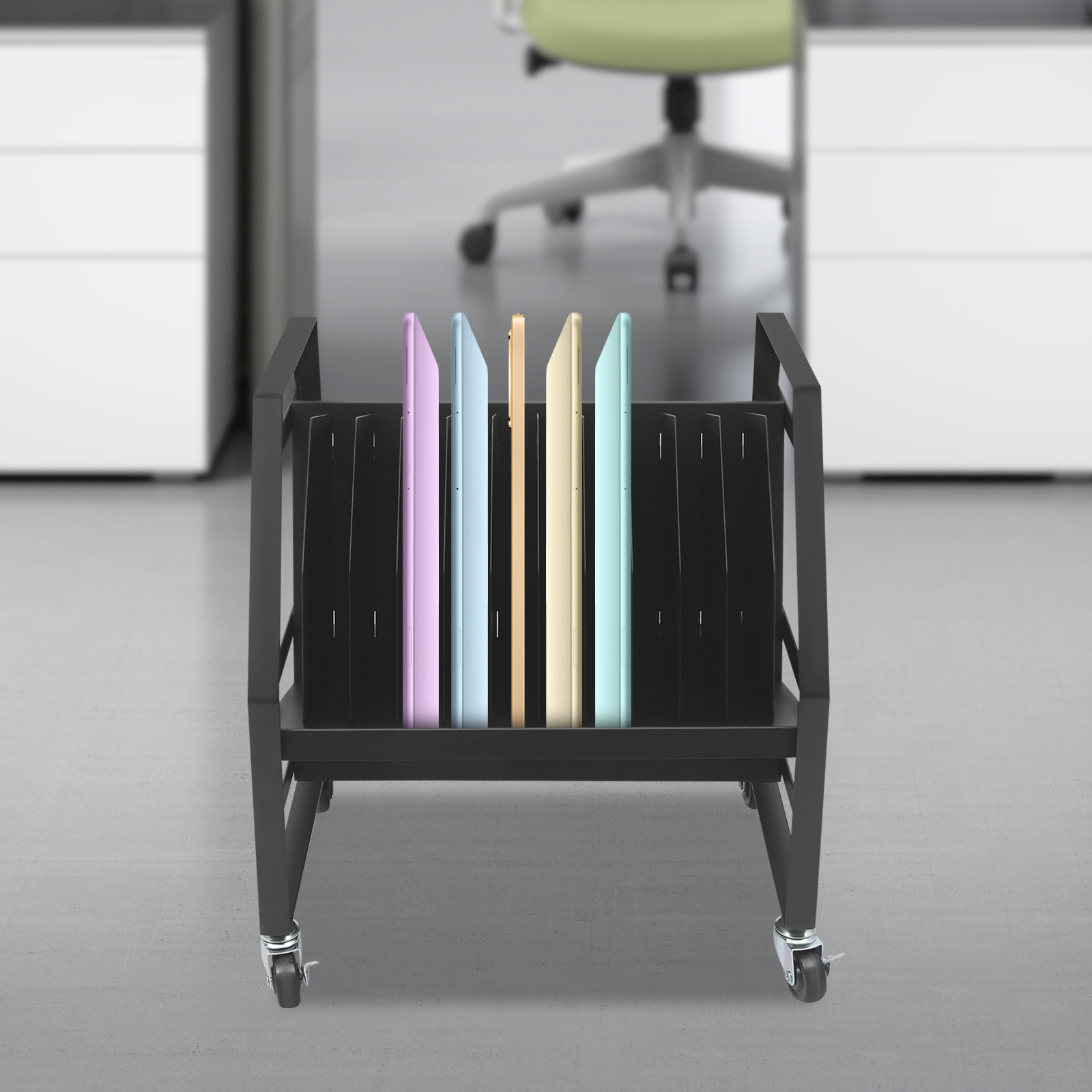 Tablet Lap Desk - 10-Position Laptop and Tablet Open Charging