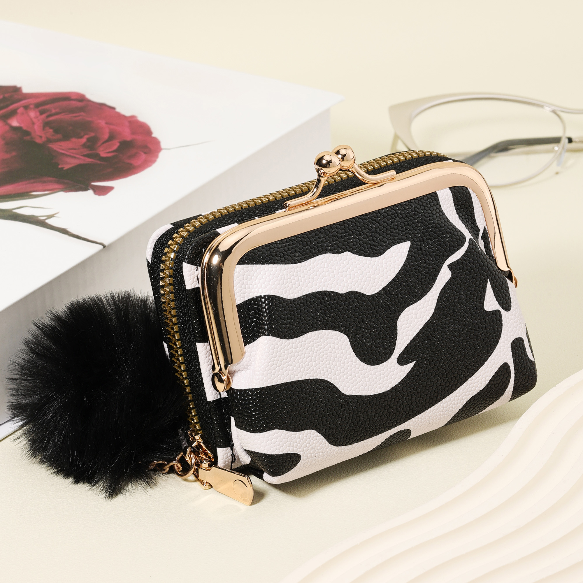 Fashionable zebra print coin w – обзор и цена Zebra Tablet Accessories