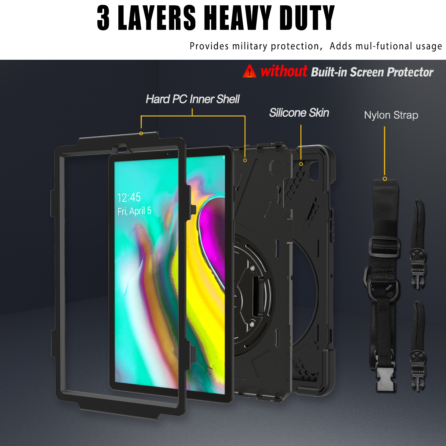 Rotating Hybrid Case For Samsu – обзор и цена Vortex Tablet Accessories