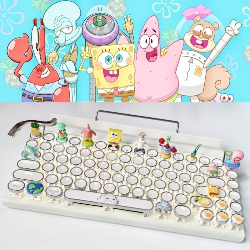 Retro SpongeBo Mechanical Keyb – обзор и цена Tablet Accessories Kids