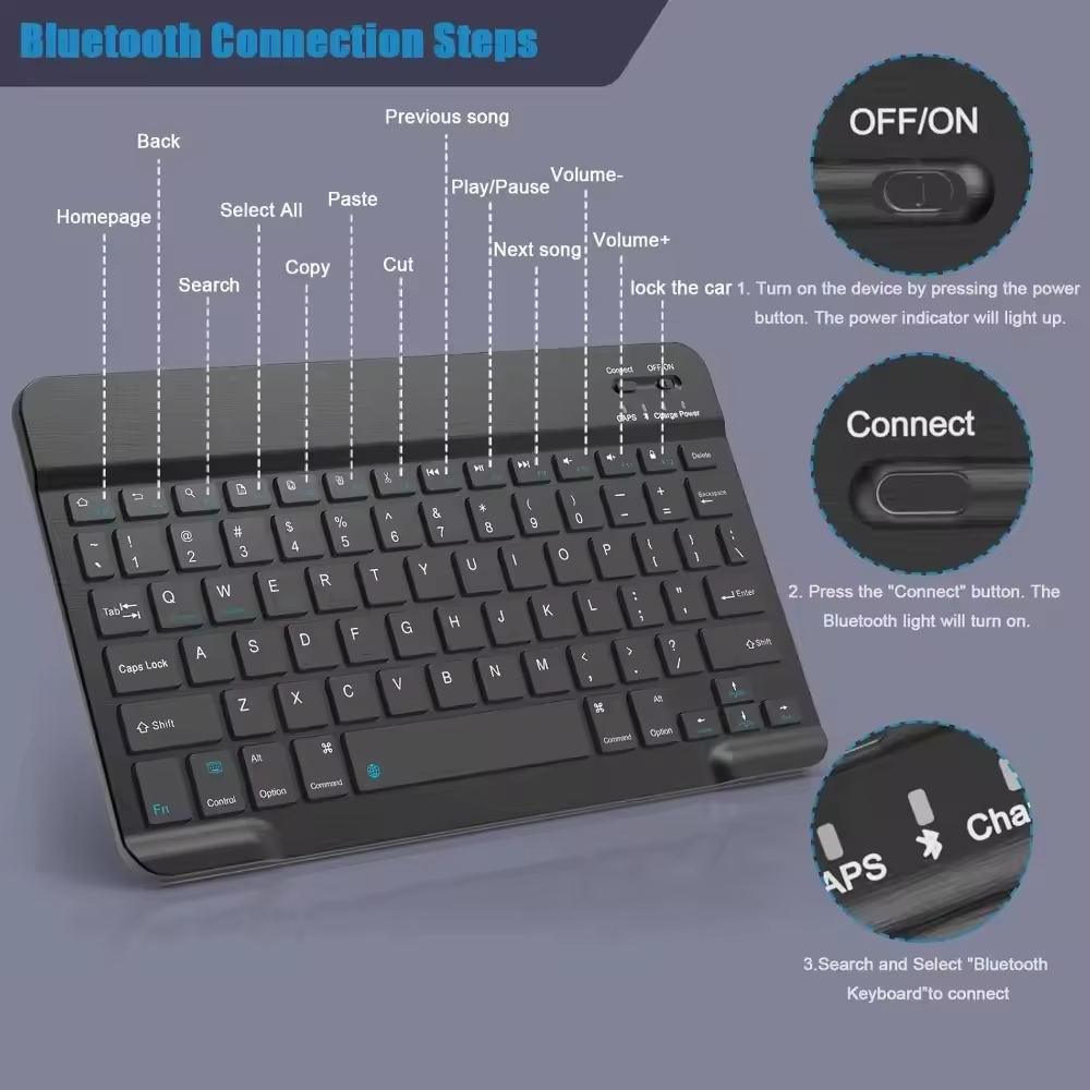 Bluetooth Wireless Keyboard Mo – обзор и цена Tablet Pc Accessories