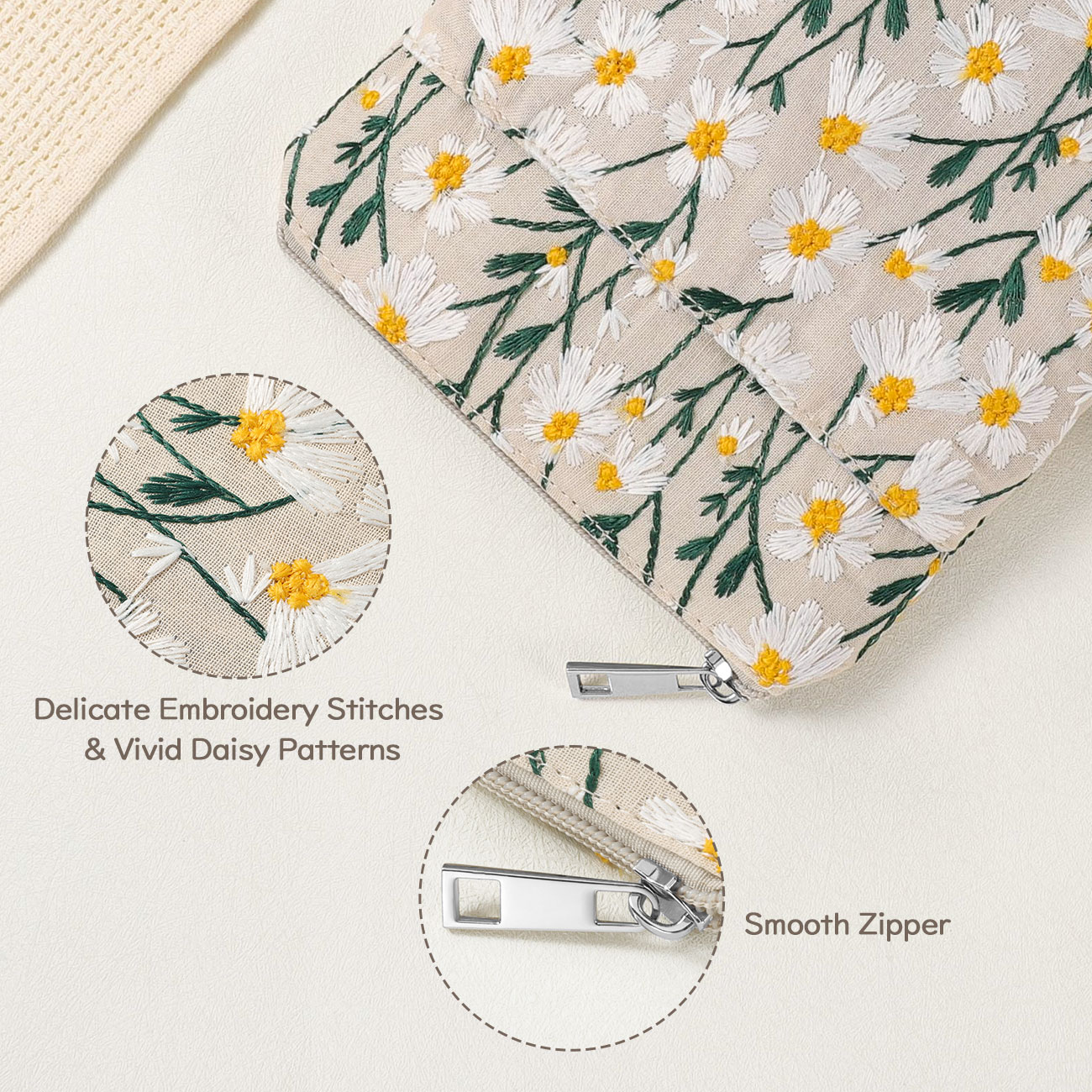 Embroidered Daisy Padded Sleev – обзор и цена Cool Tablet Accessories
